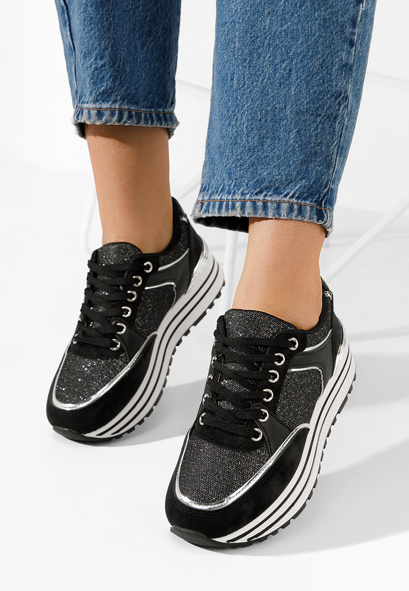 Sneakers cu platformă Jasena negri