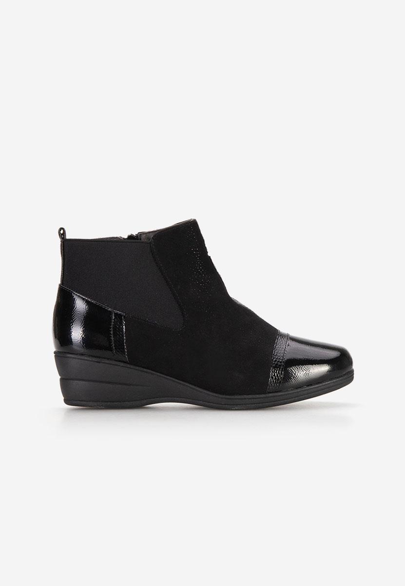 Ghete cu platforma negre Aversa