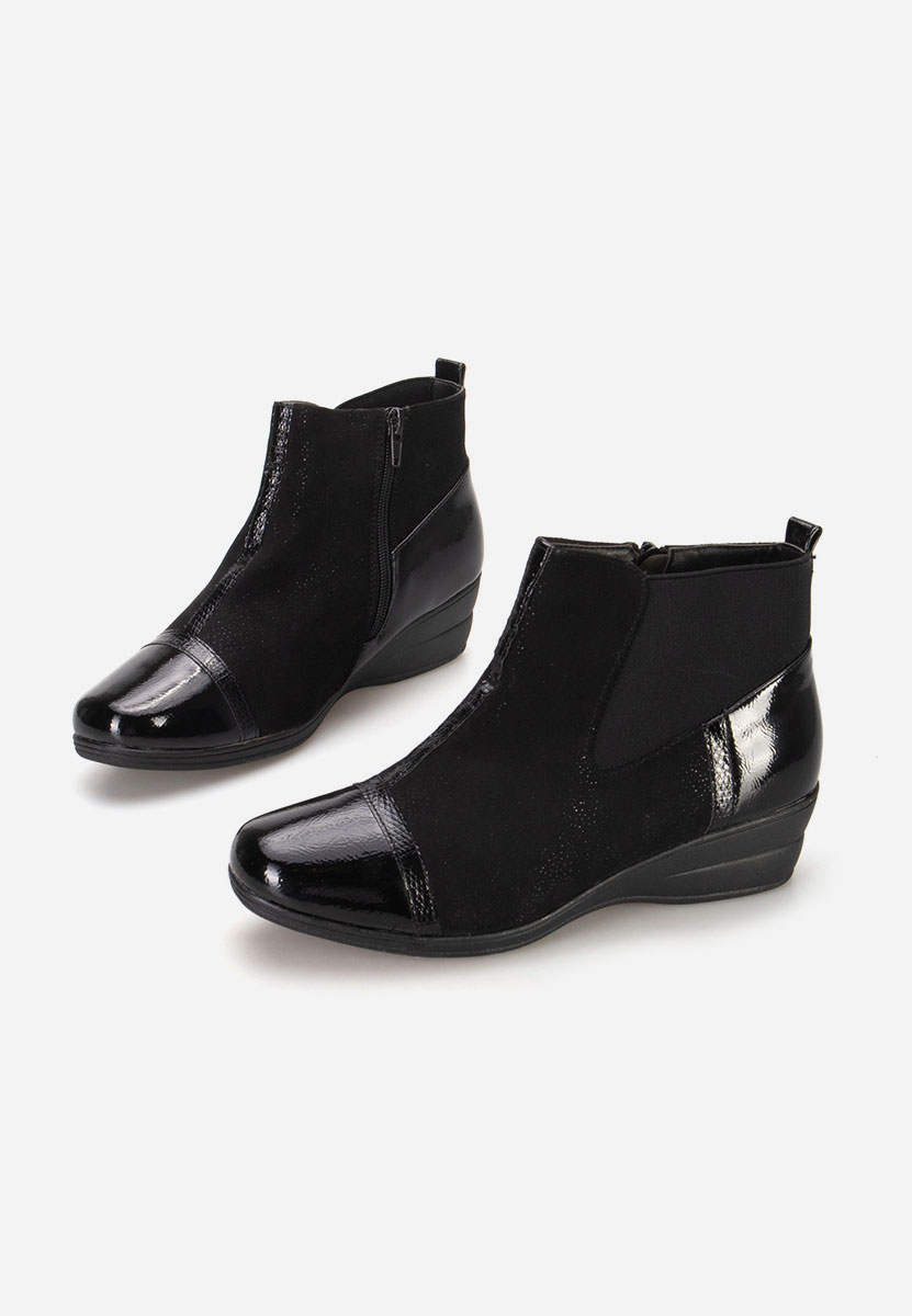 Ghete cu platforma negre Aversa