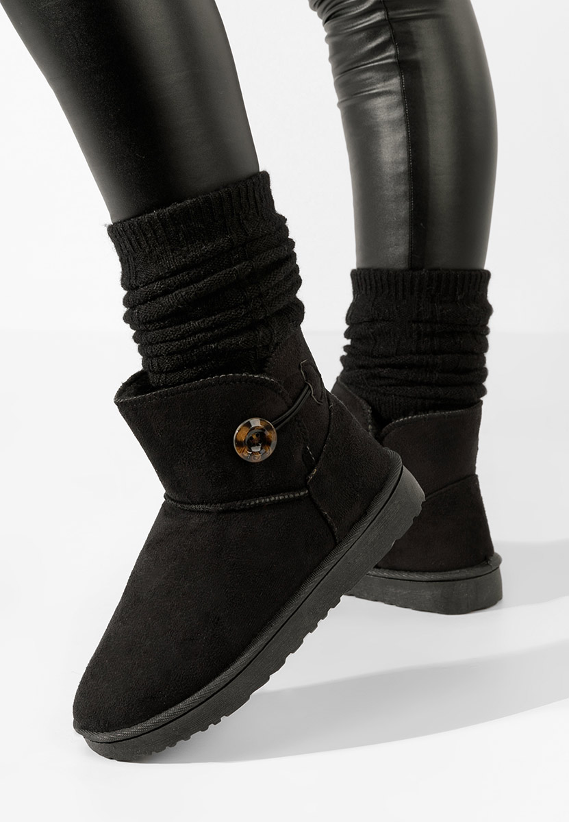 Cizme tip ugg Liberna negre