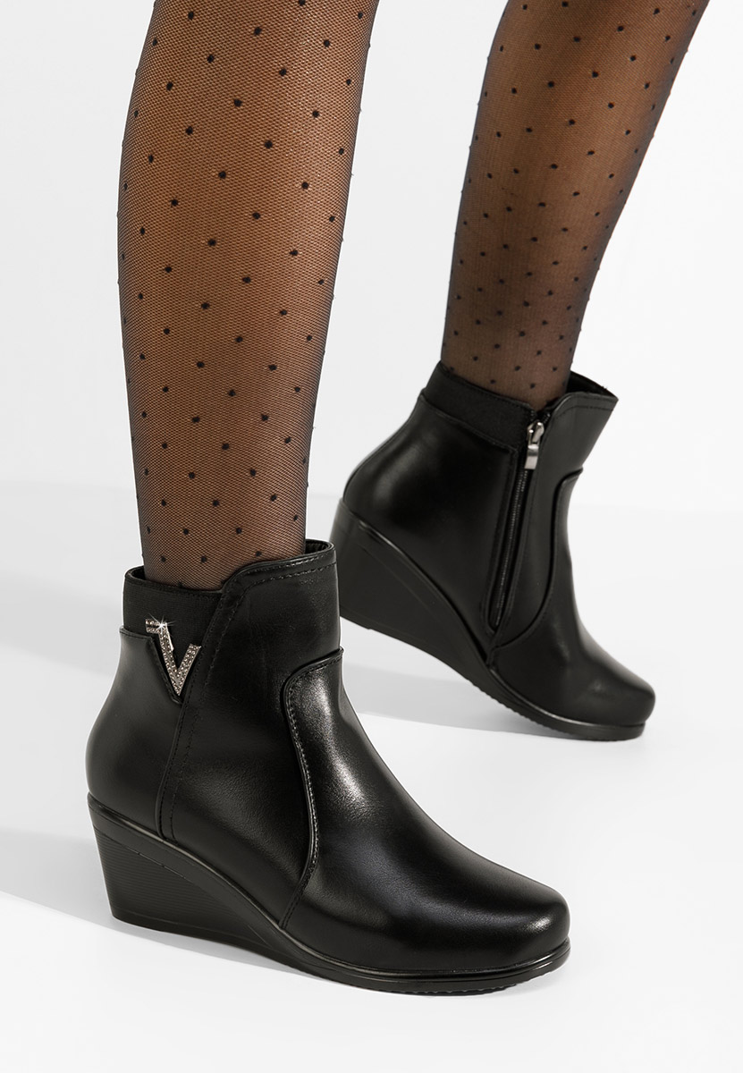 Botine cu platforma Siloria V3 negre