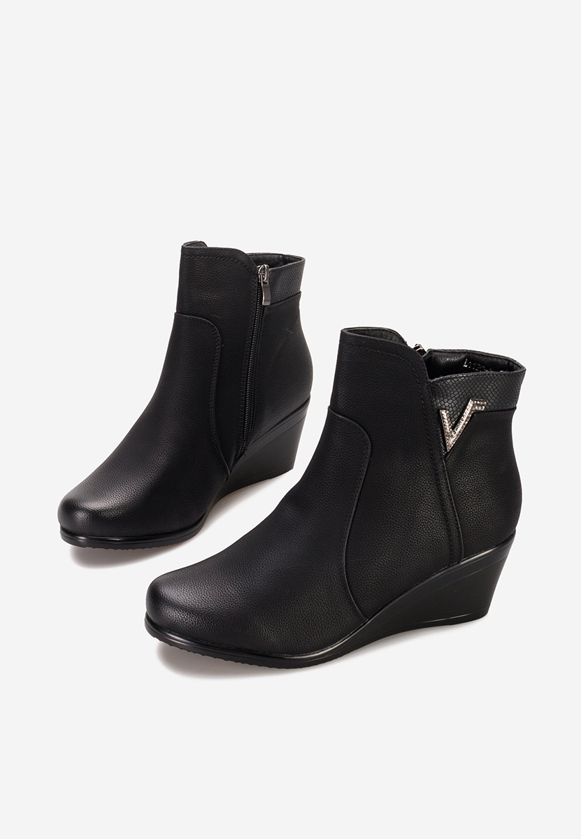 Botine cu platforma Siloria V2 negre