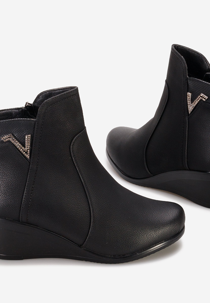 Botine cu platforma Siloria V2 negre