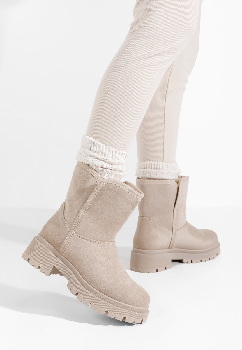 Cizme tip Ugg Octavia bej