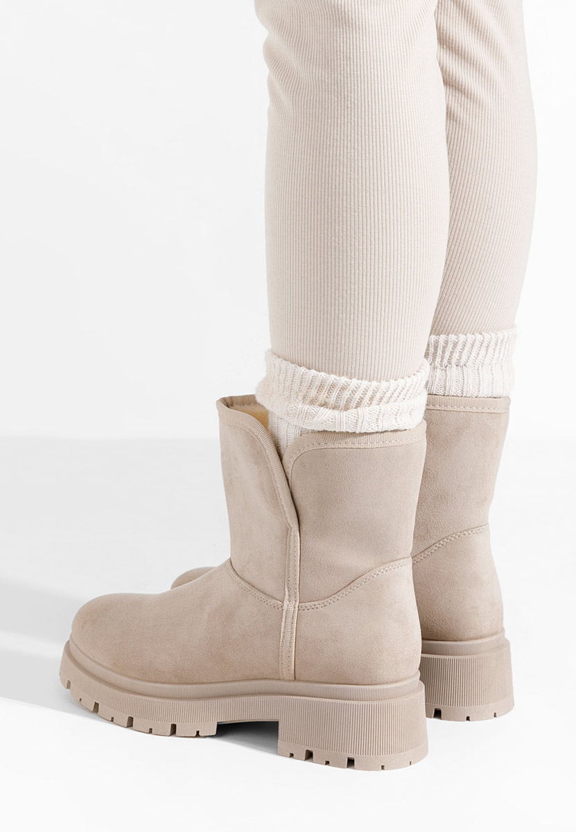 Cizme tip Ugg Octavia bej