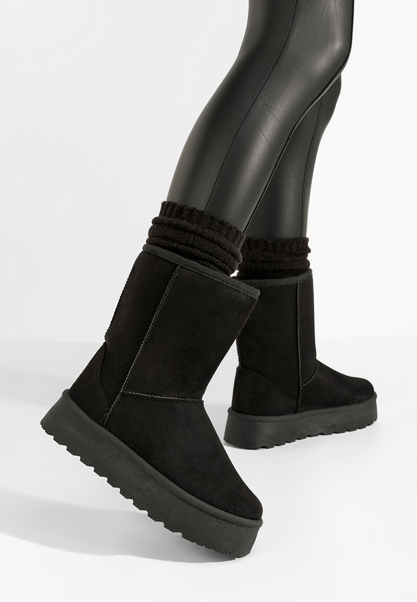 Cizme tip ugg Gattera V2 negre