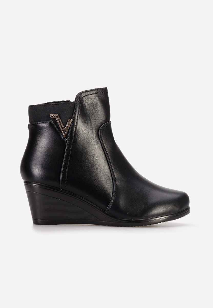 Botine cu platforma Siloria V3 negre