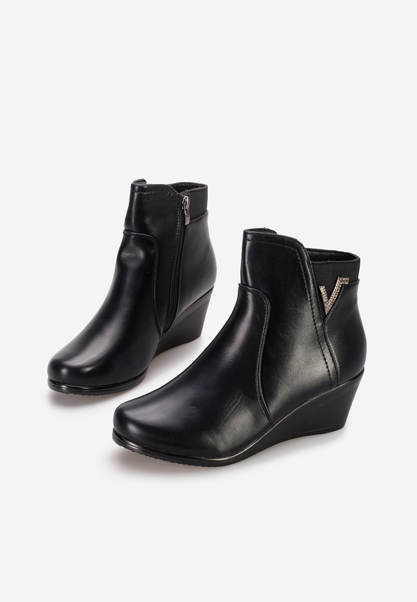 Botine cu platforma Siloria V3 negre