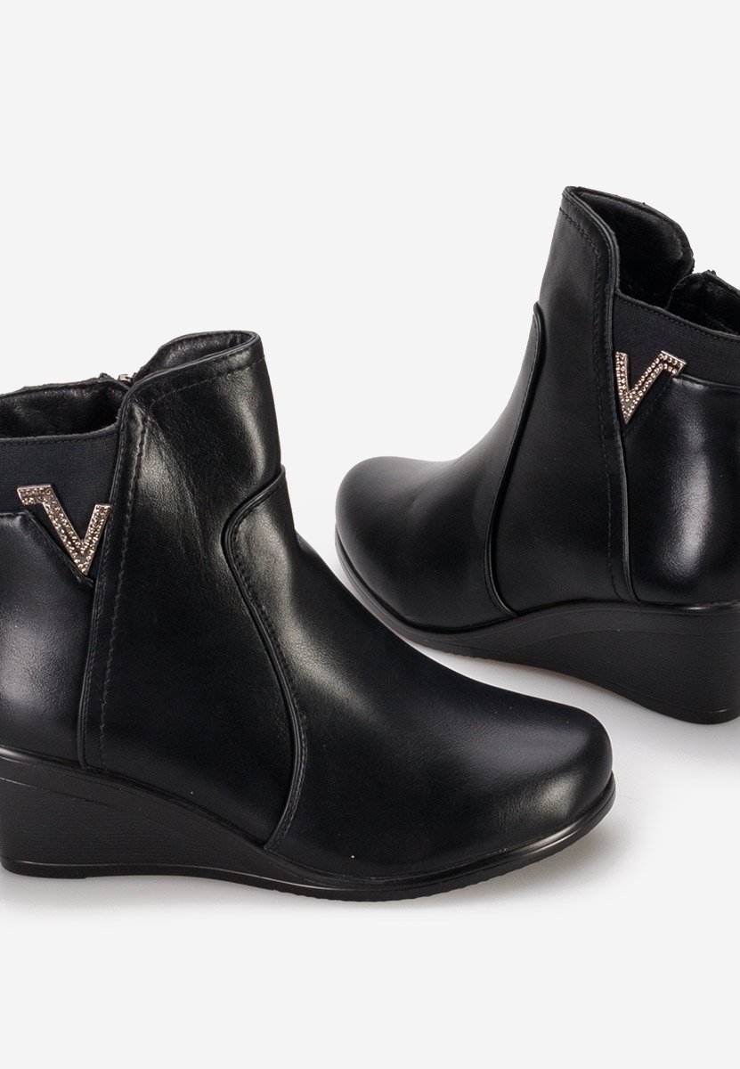 Botine cu platforma Siloria V3 negre