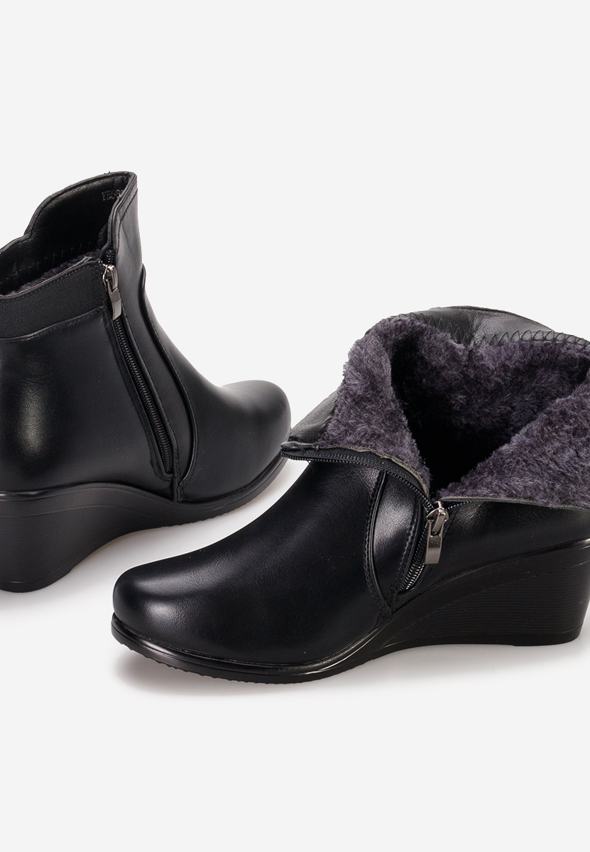 Botine cu platforma Siloria V3 negre