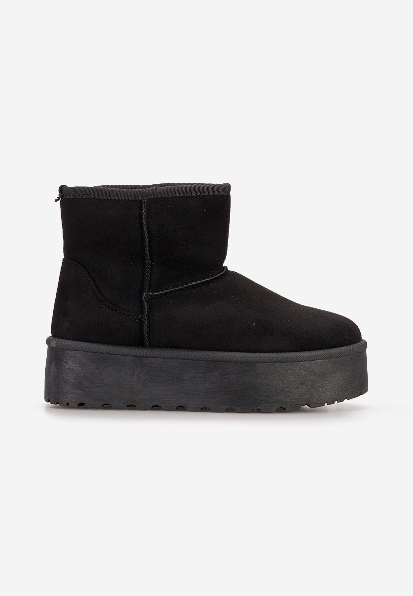 Cizme tip ugg cu platformă Zadra V6 negre