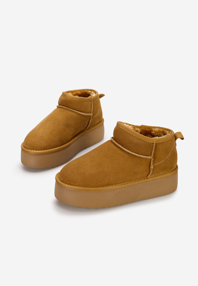 Cizme tip ugg cu platformă Nalya V2 camel