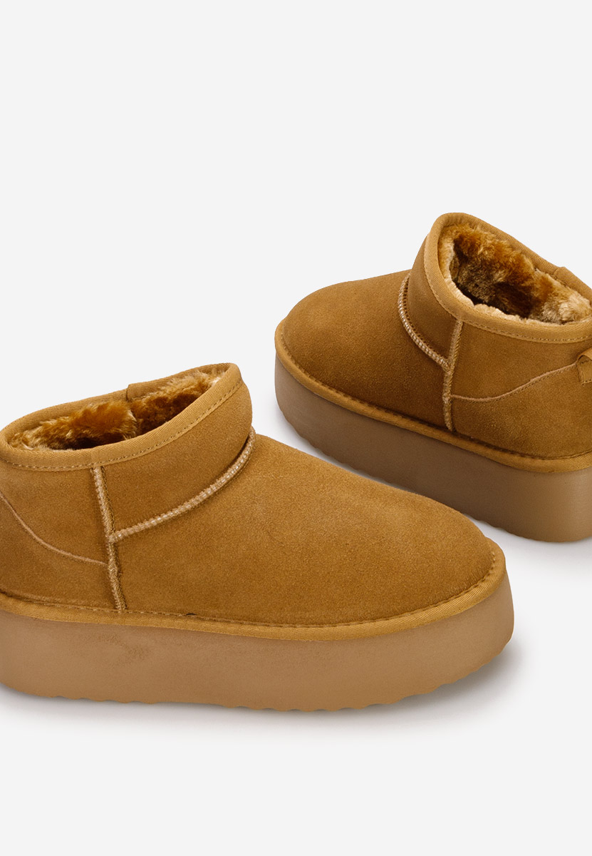 Cizme tip ugg cu platformă Nalya V2 camel