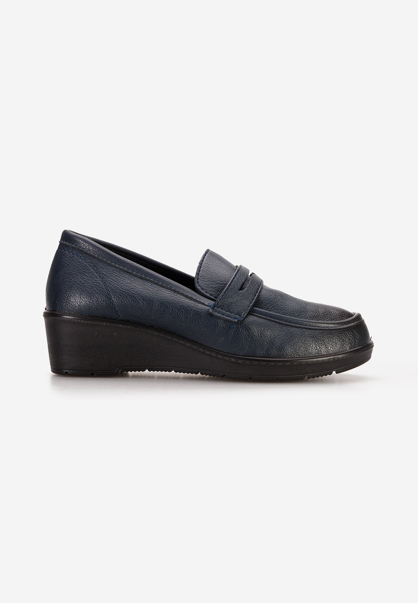 Mocasini dama cu platforma Zeia navy