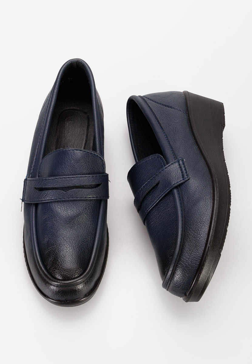 Mocasini dama cu platforma Zeia navy