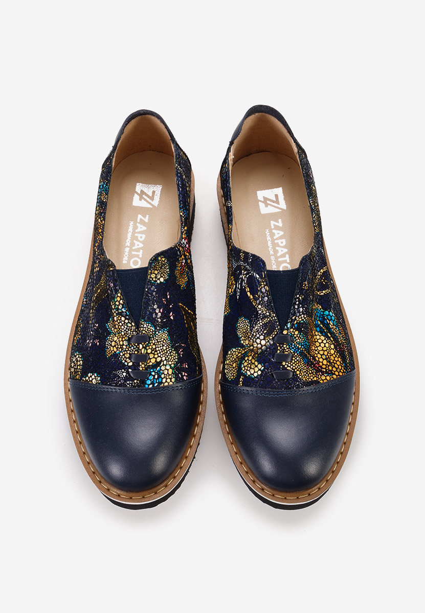 Pantofi casual dama piele Ariva V3 multicolori