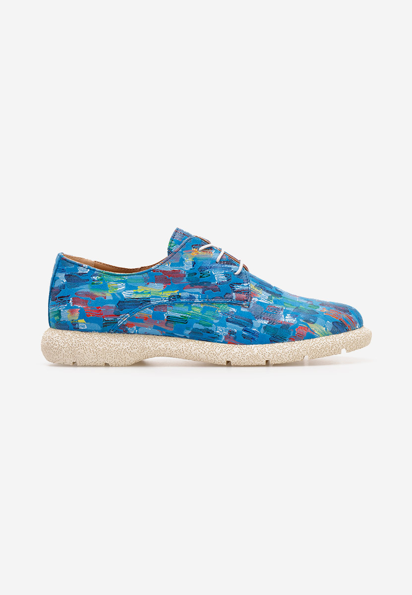 Pantofi derby piele Karysa multicolori