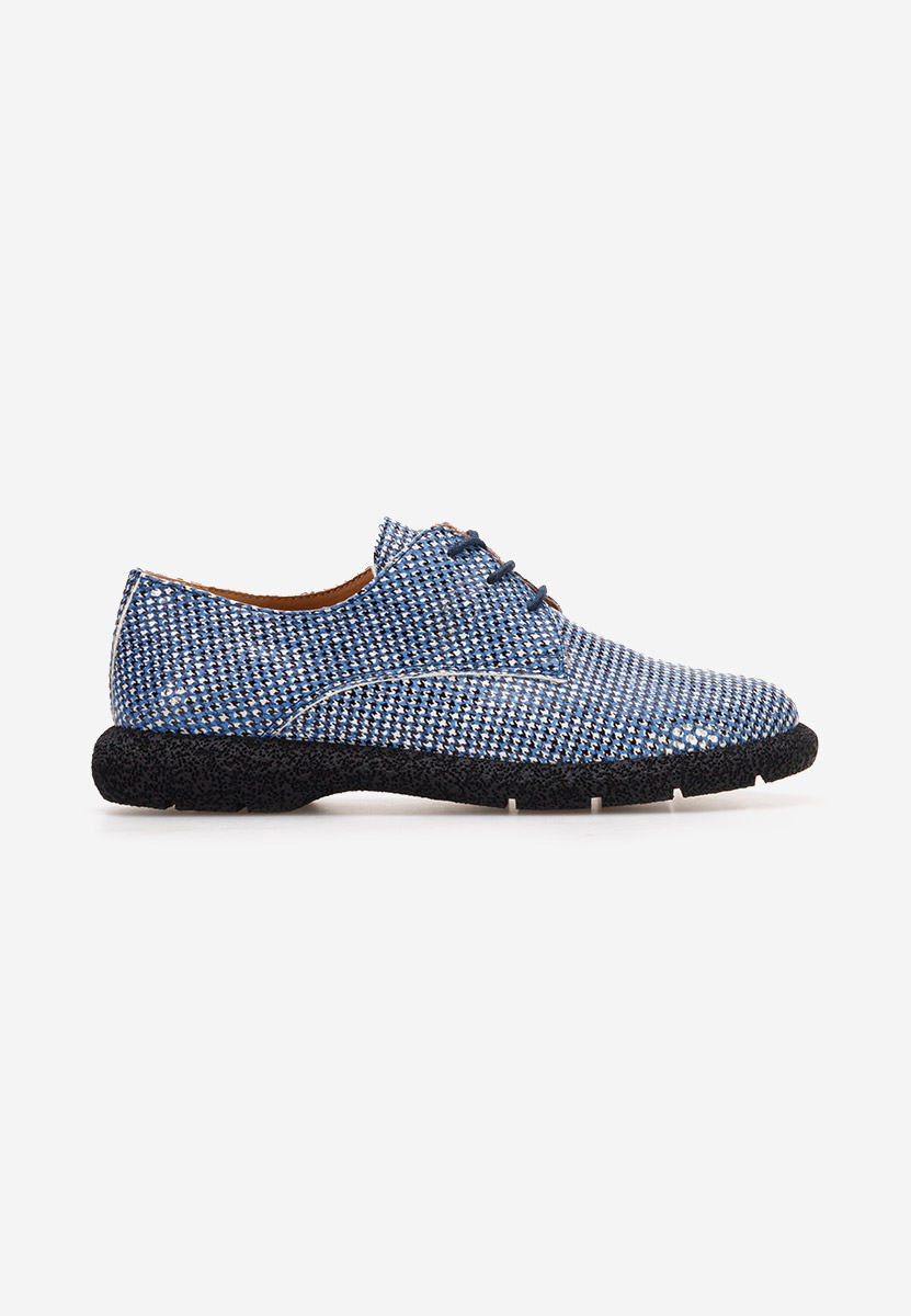 Pantofi derby piele Karysa V3 albastri