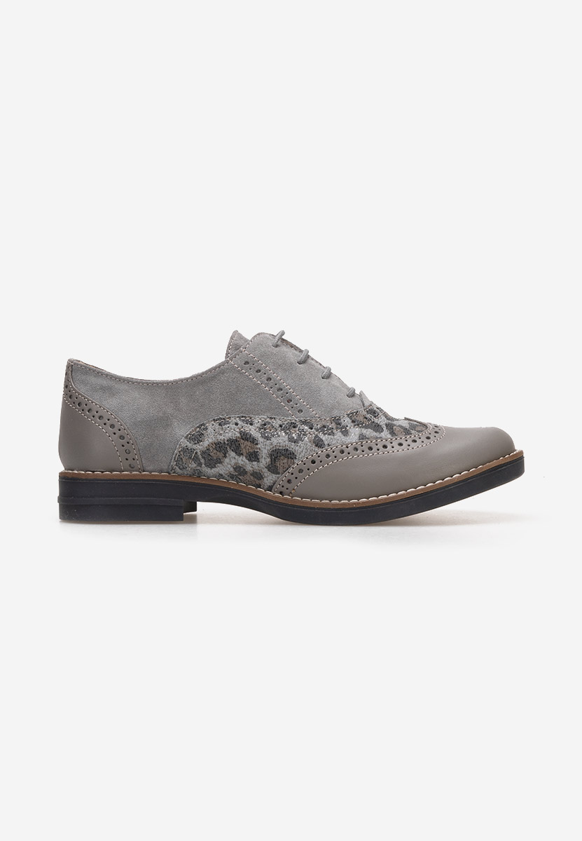 Pantofi dama brogue Emily V2 gri