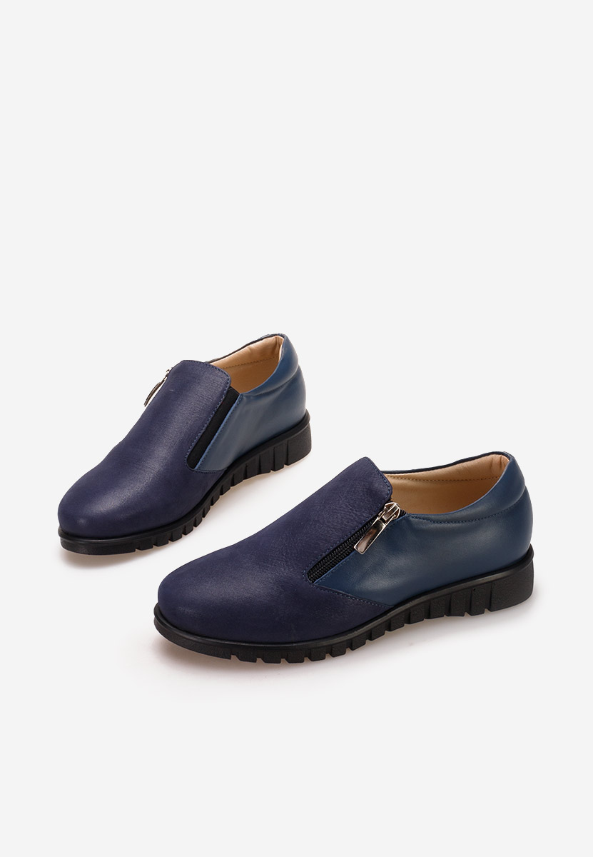 Pantofi casual dama piele Isola navy