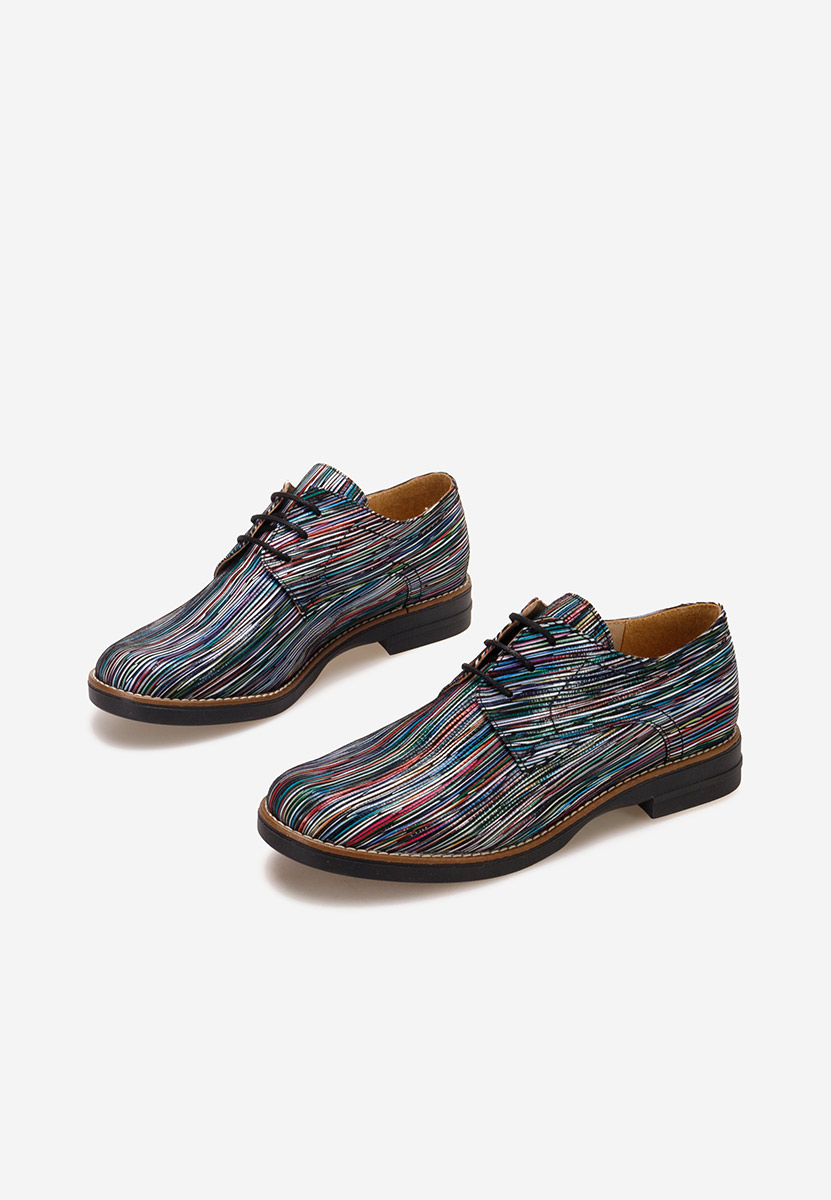 Pantofi derby piele Otivera V19 multicolori
