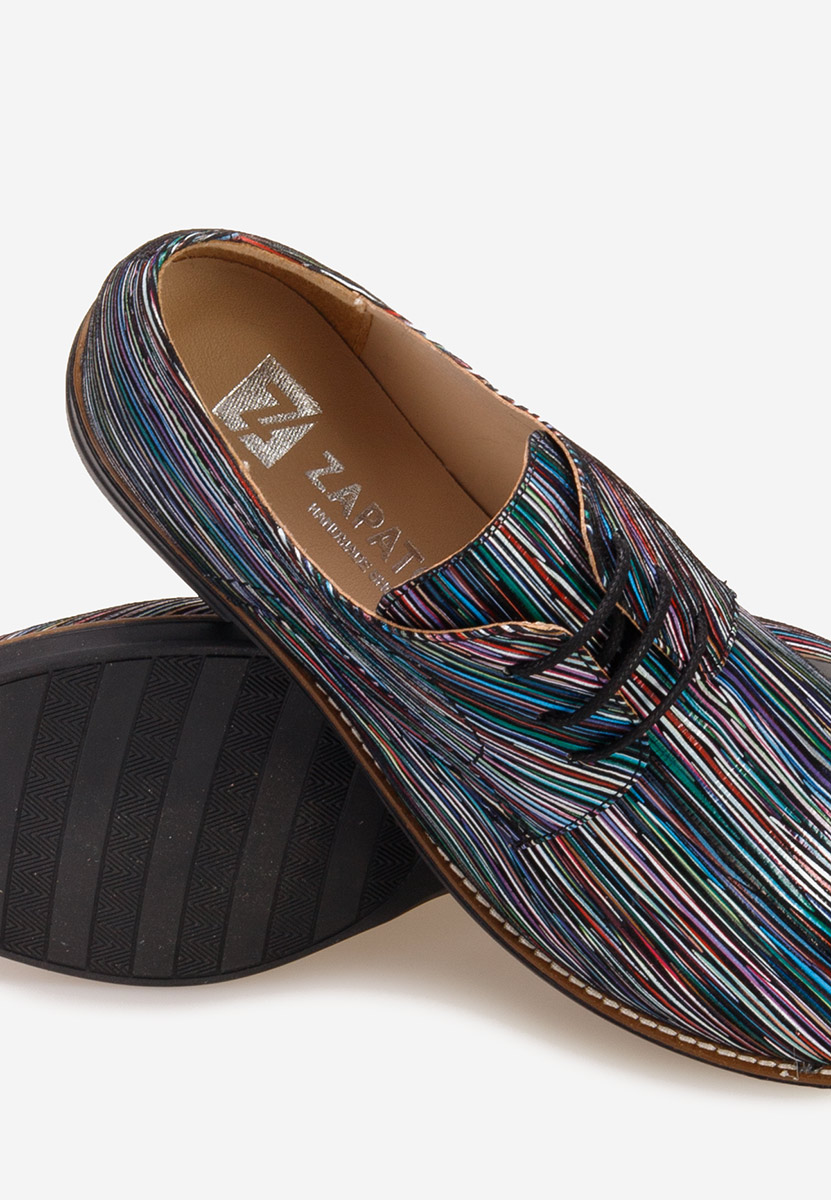 Pantofi derby piele Otivera V19 multicolori