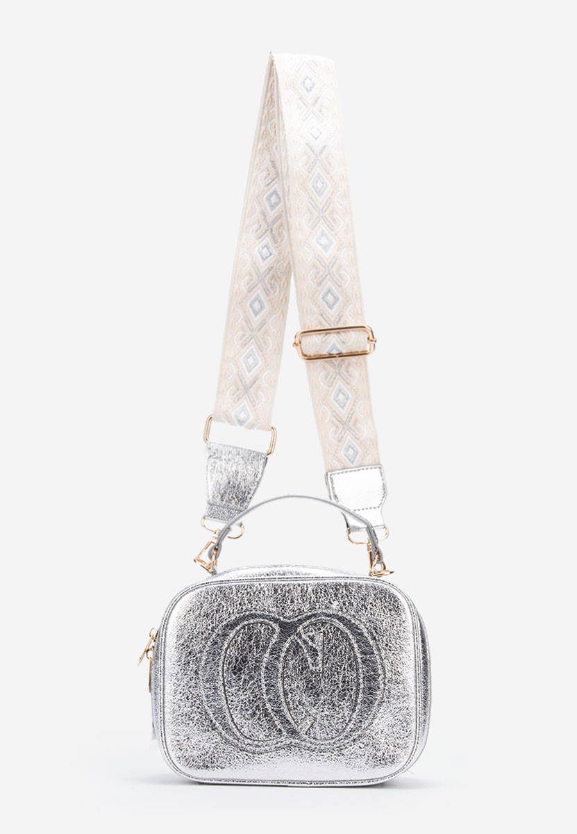 Geanta Crossbody Julisa argintie