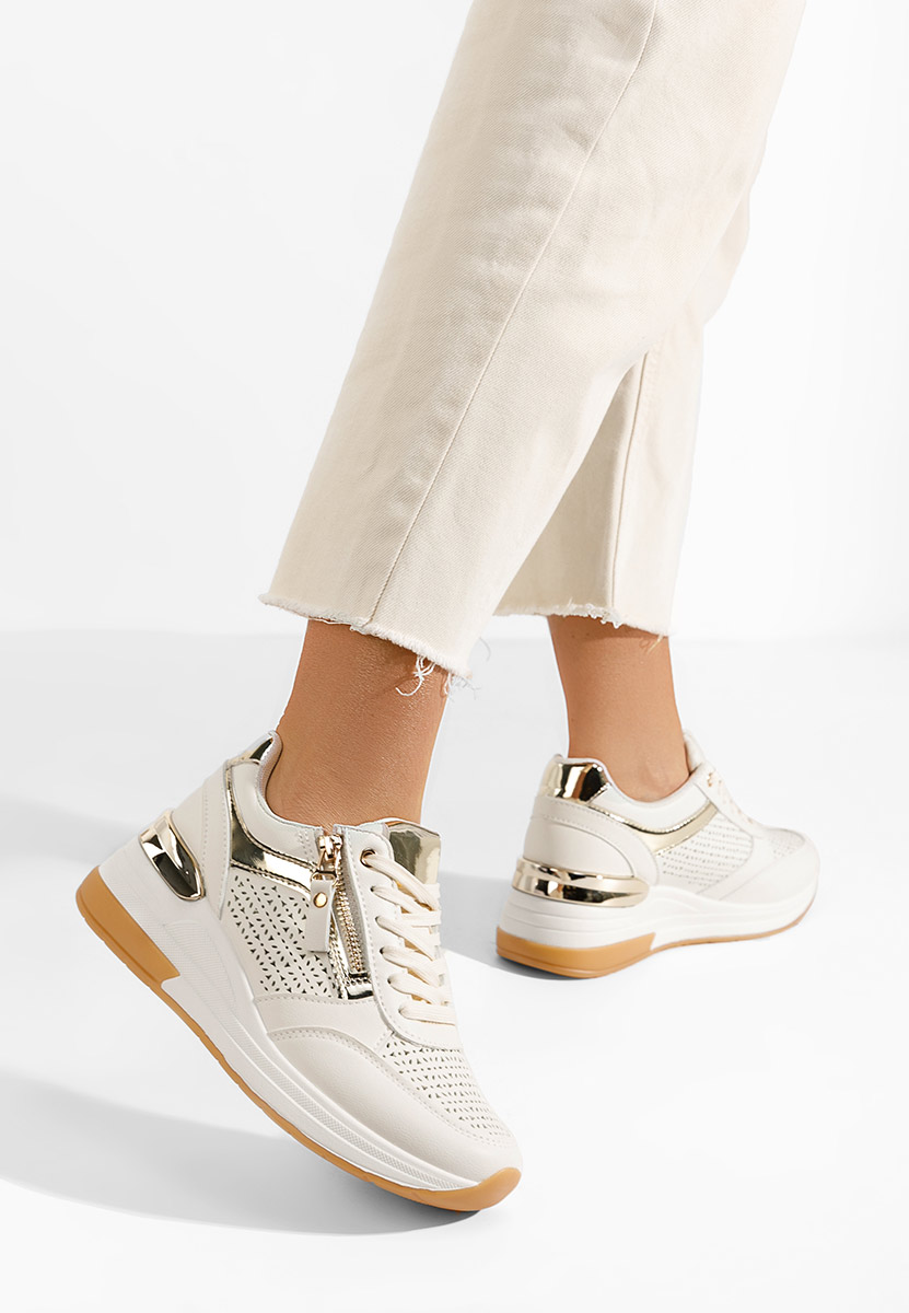 Sneakers cu platforma Narola bej