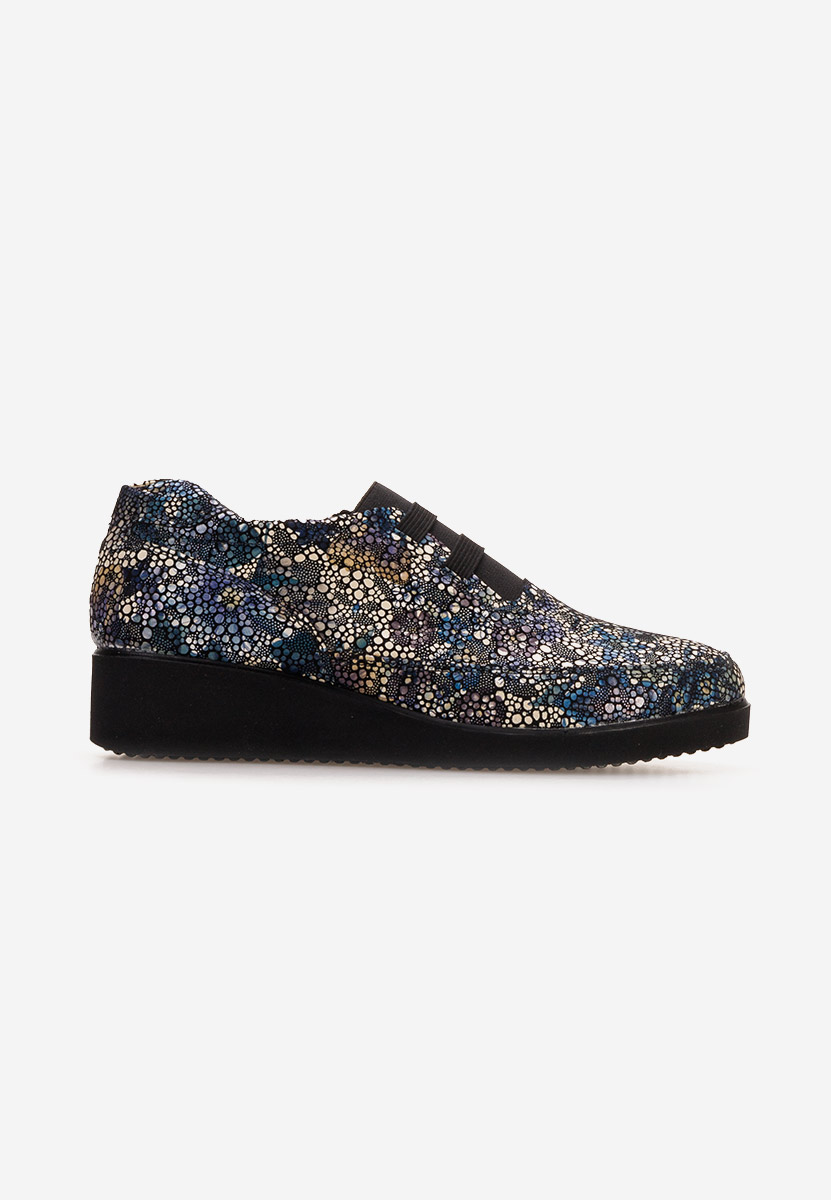 Pantofi casual dama piele Zelya V2 multicolori