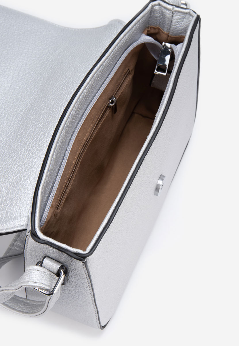 Geanta Crossbody Zaetia argintie