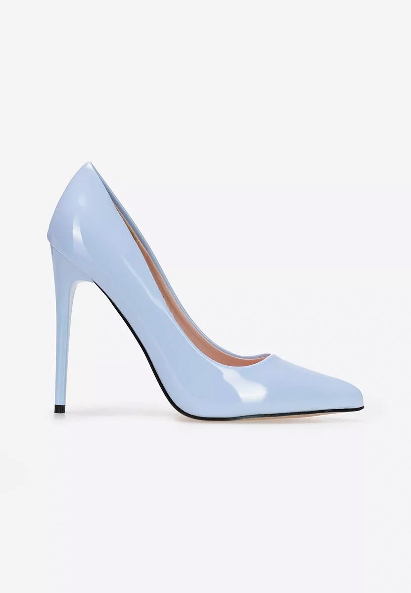 Pantofi stiletto lacuiti Antella B bleu