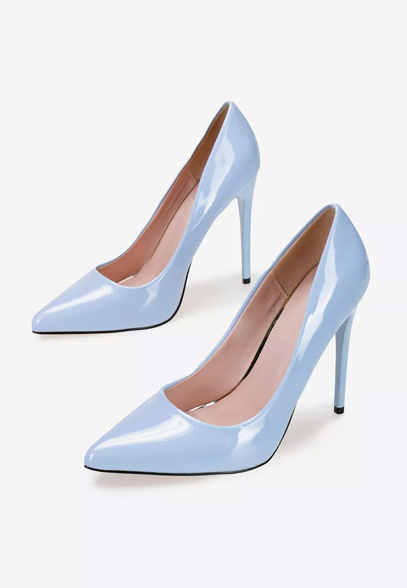 Pantofi stiletto lacuiti Antella B bleu