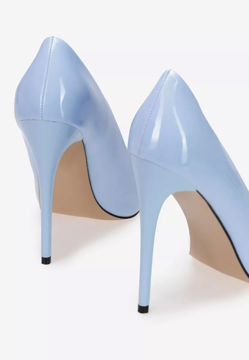 Pantofi stiletto lacuiti Antella B bleu