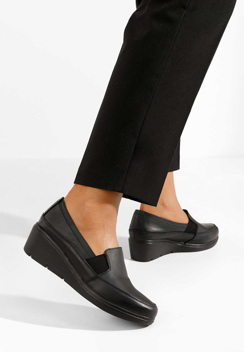 Pantofi casual cu platforma Sabra negri