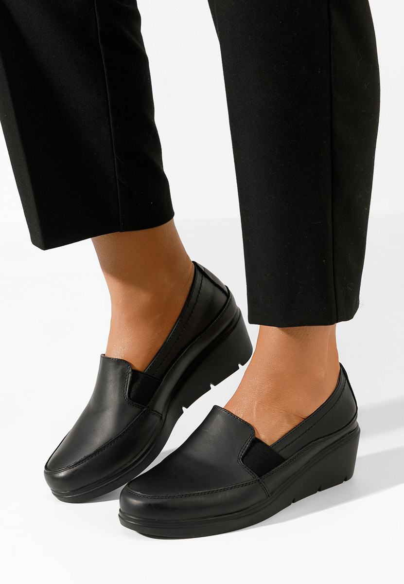Pantofi casual cu platforma Sabra negri