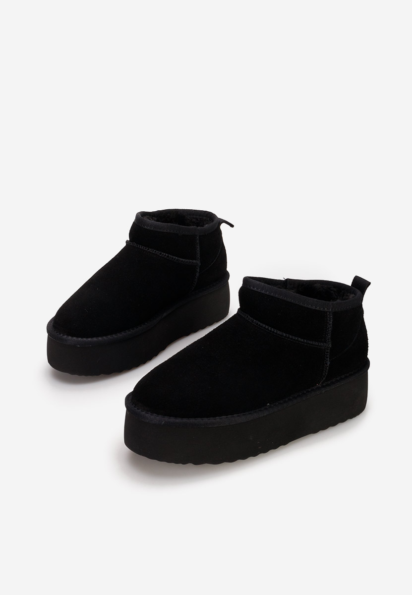 Cizme tip ugg cu platformă Nalya V2 negre