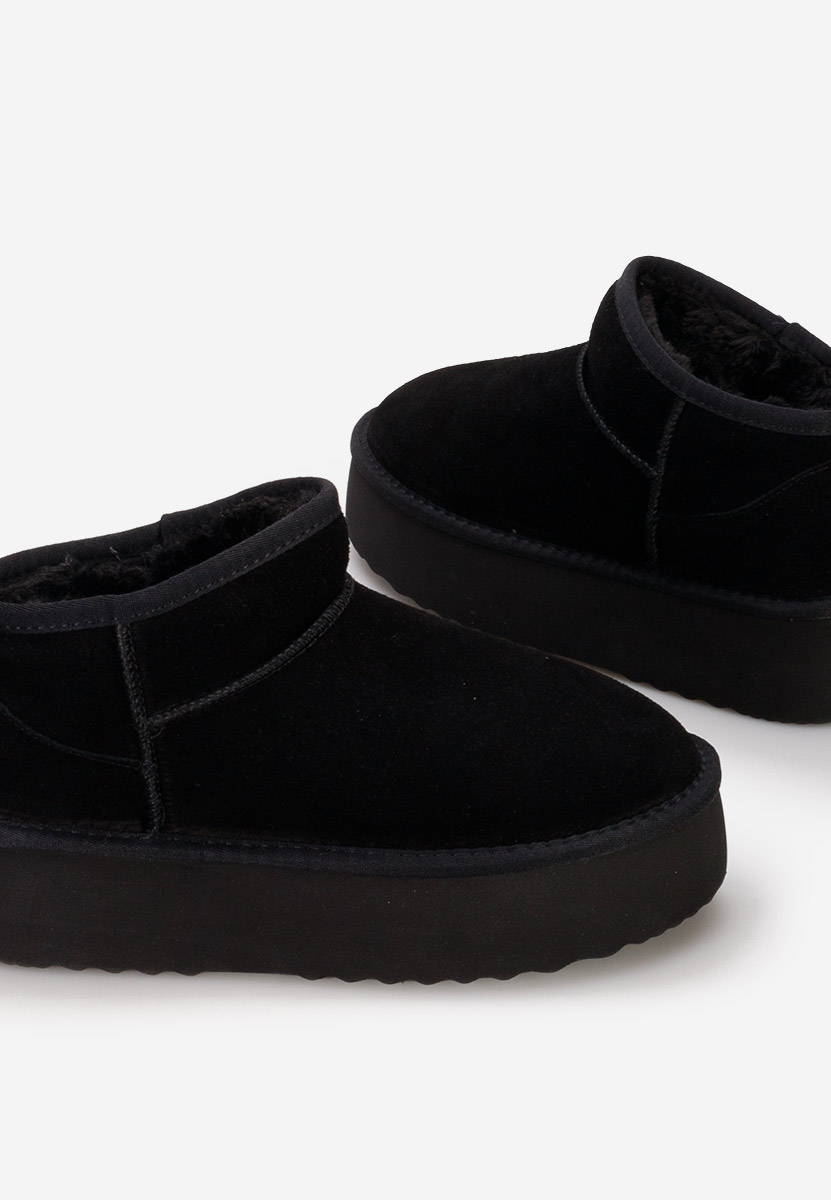 Cizme tip ugg cu platformă Nalya V2 negre