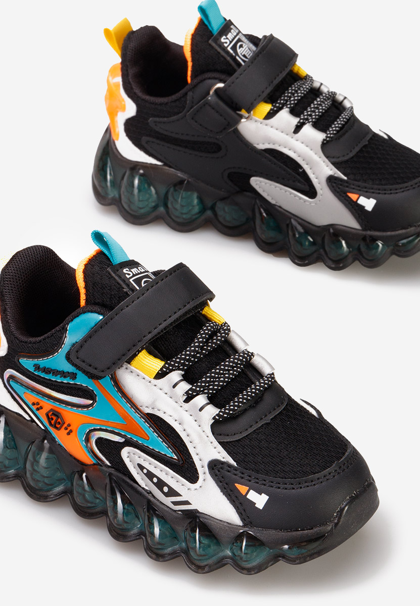 Sneakers baieti Avi negri