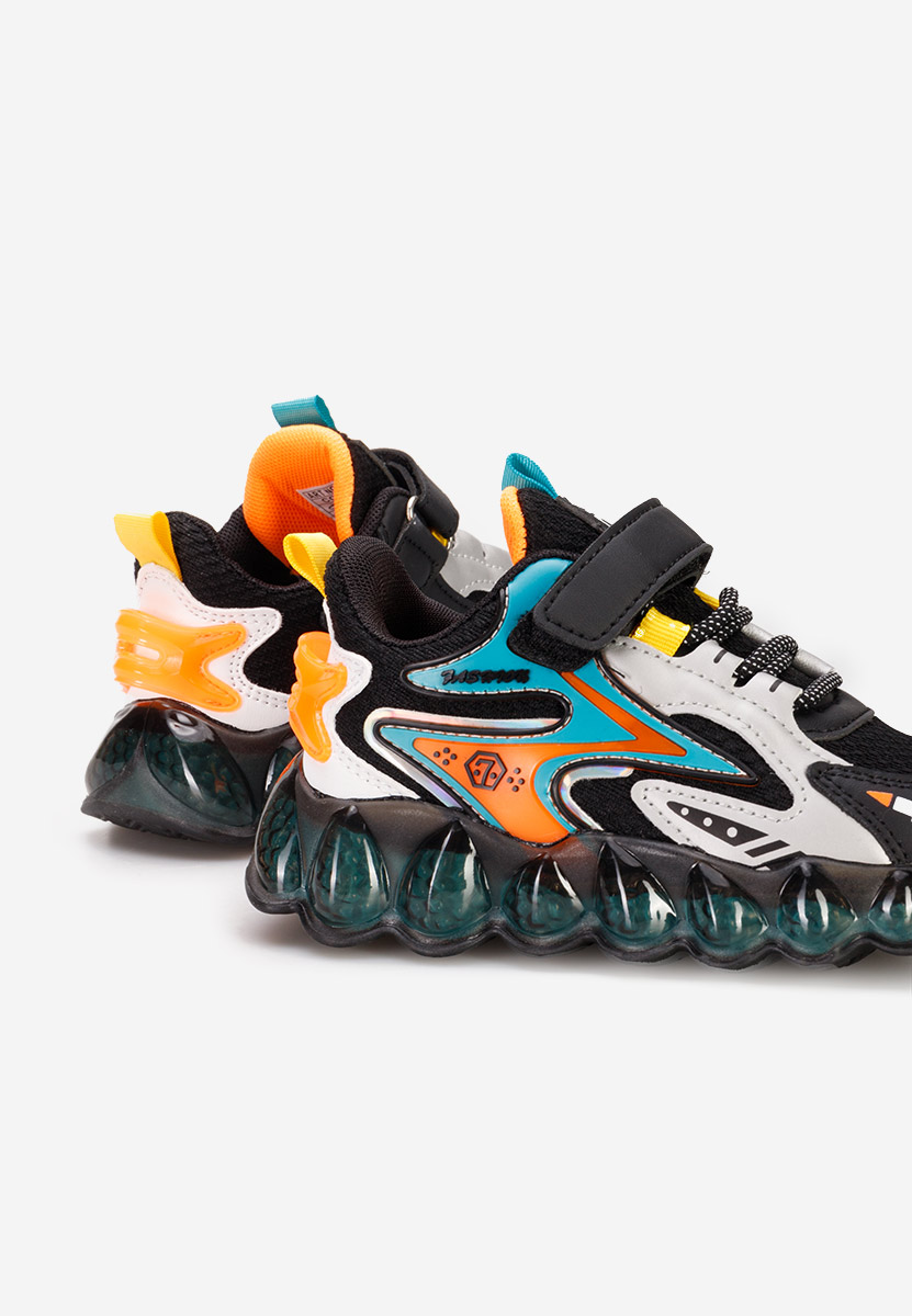 Sneakers baieti Avi negri