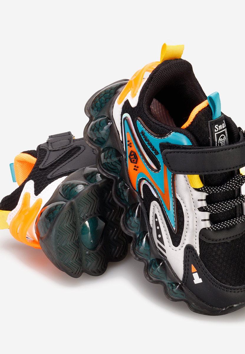 Sneakers baieti Avi negri