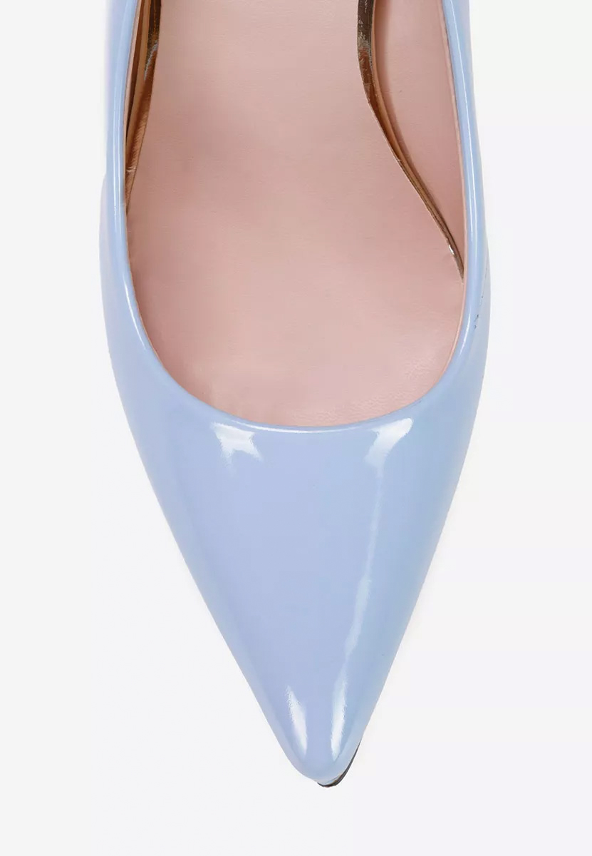 Pantofi stiletto lacuiti Antella B bleu
