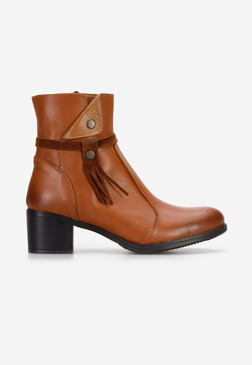 Botine dama piele Madeira maro