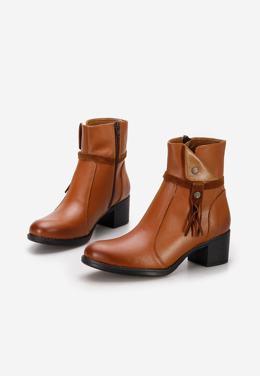 Botine dama piele Madeira maro