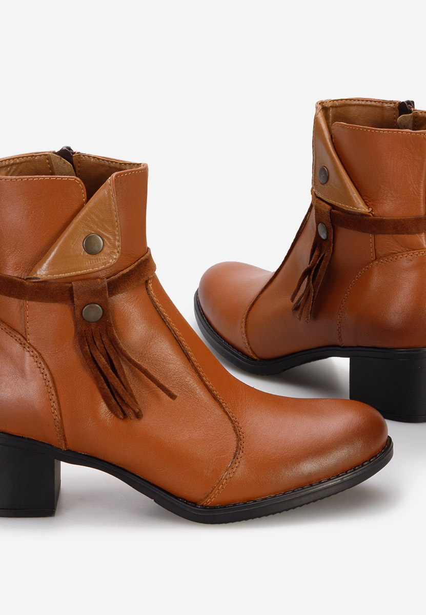 Botine dama piele Madeira maro