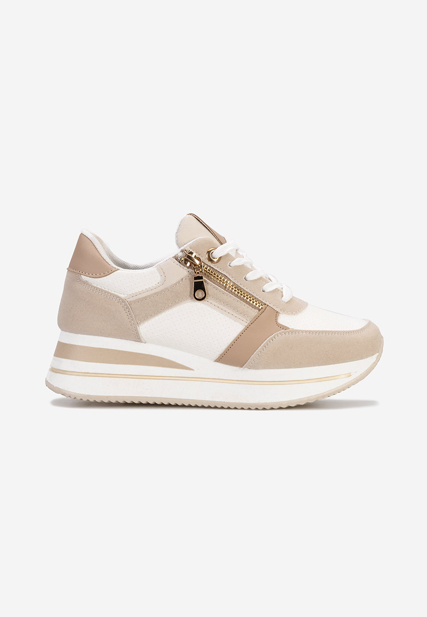 Sneakers cu platforma Mariella kaki