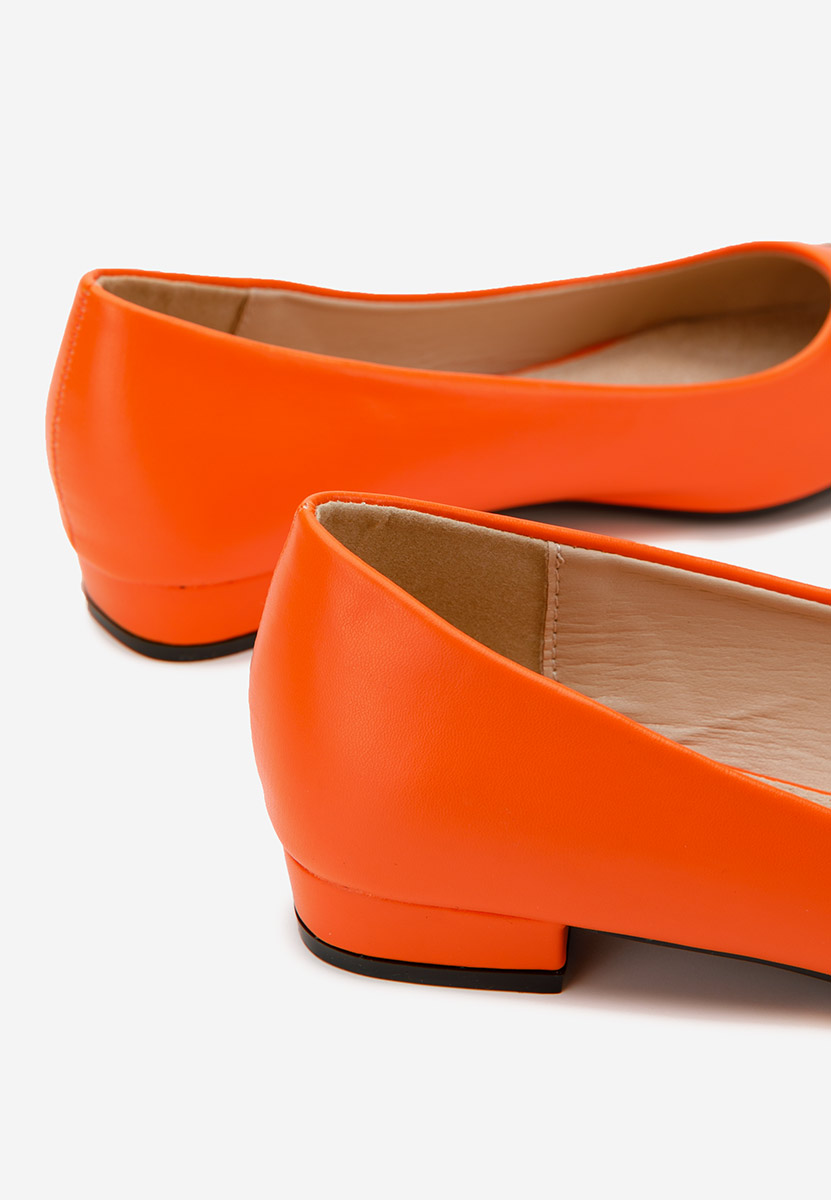 Pantofi cu toc mic Erias portocalii
