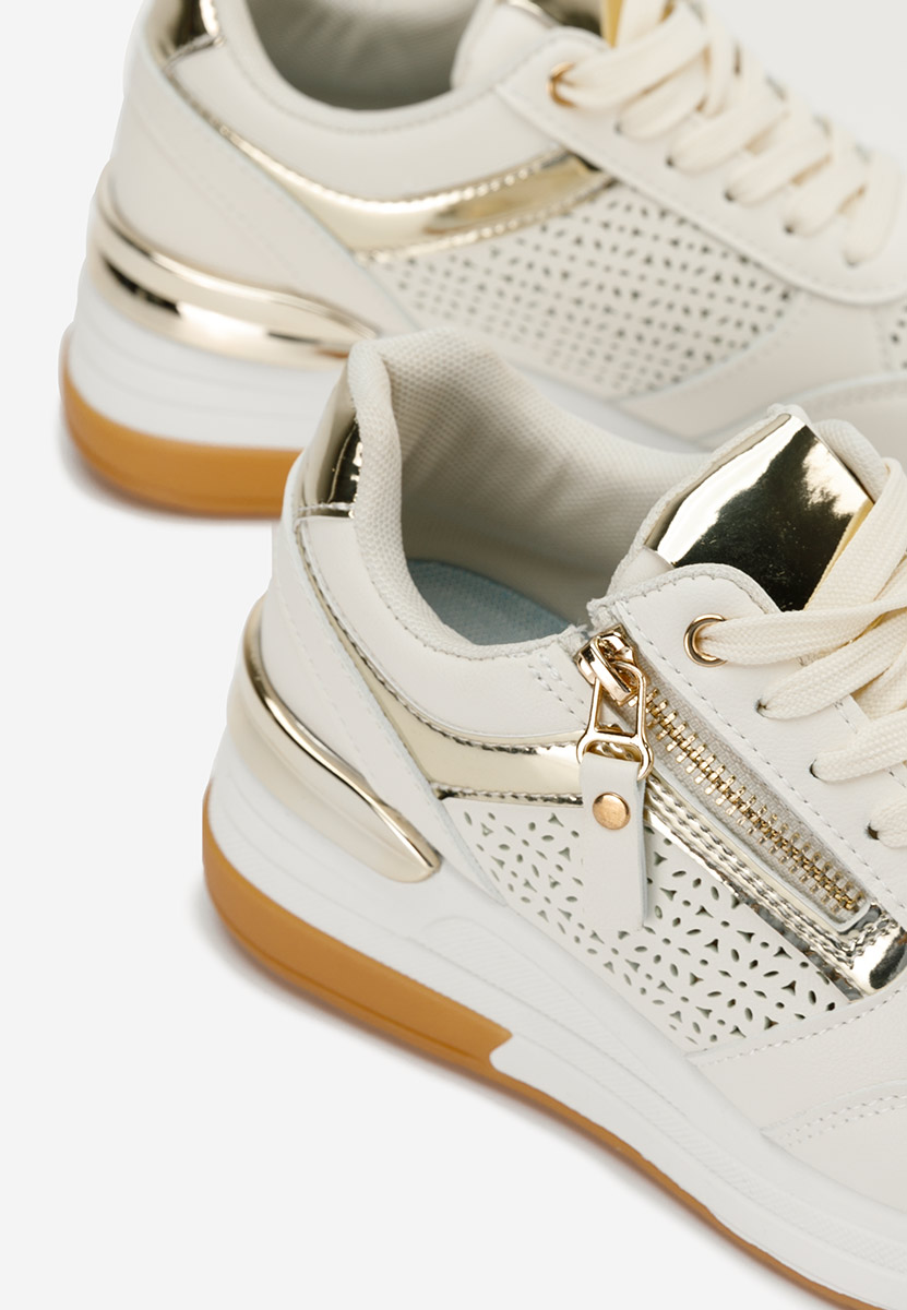 Sneakers cu platforma Narola bej