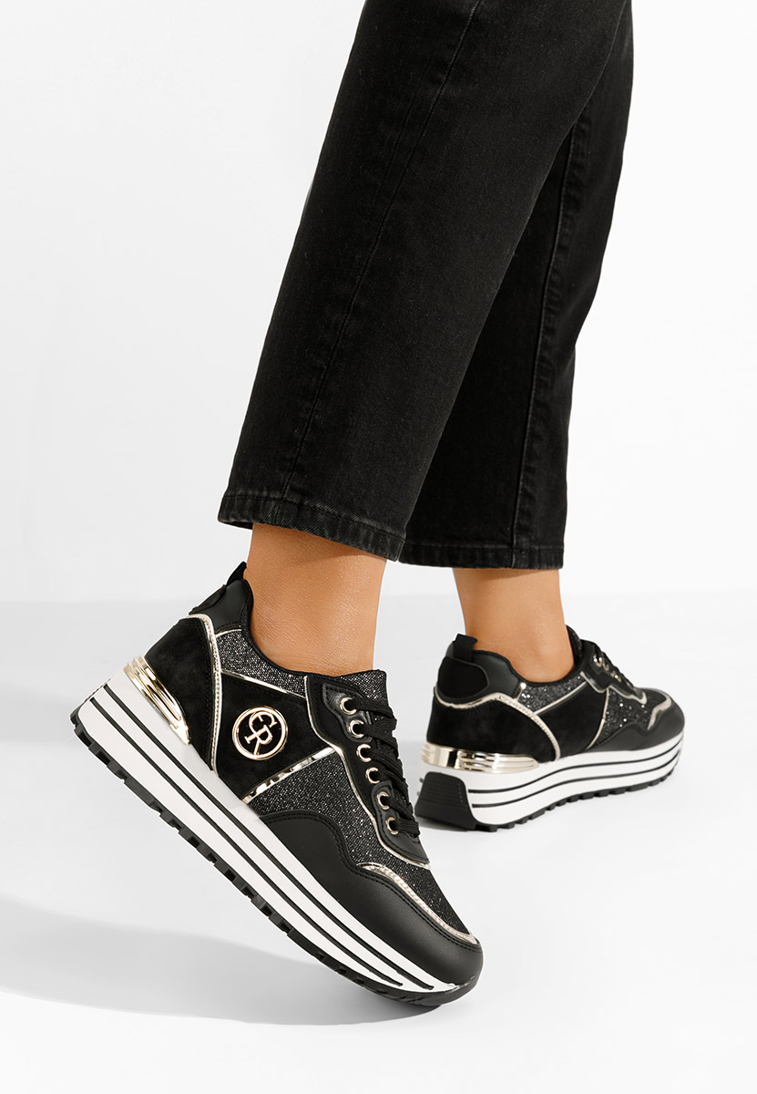 Sneakers cu platformă Eranova negri
