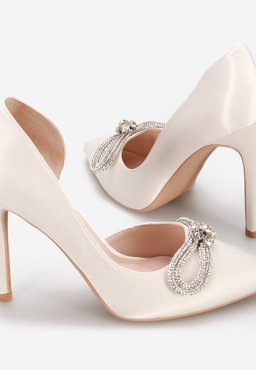 Pantofi stiletto Destrea bej