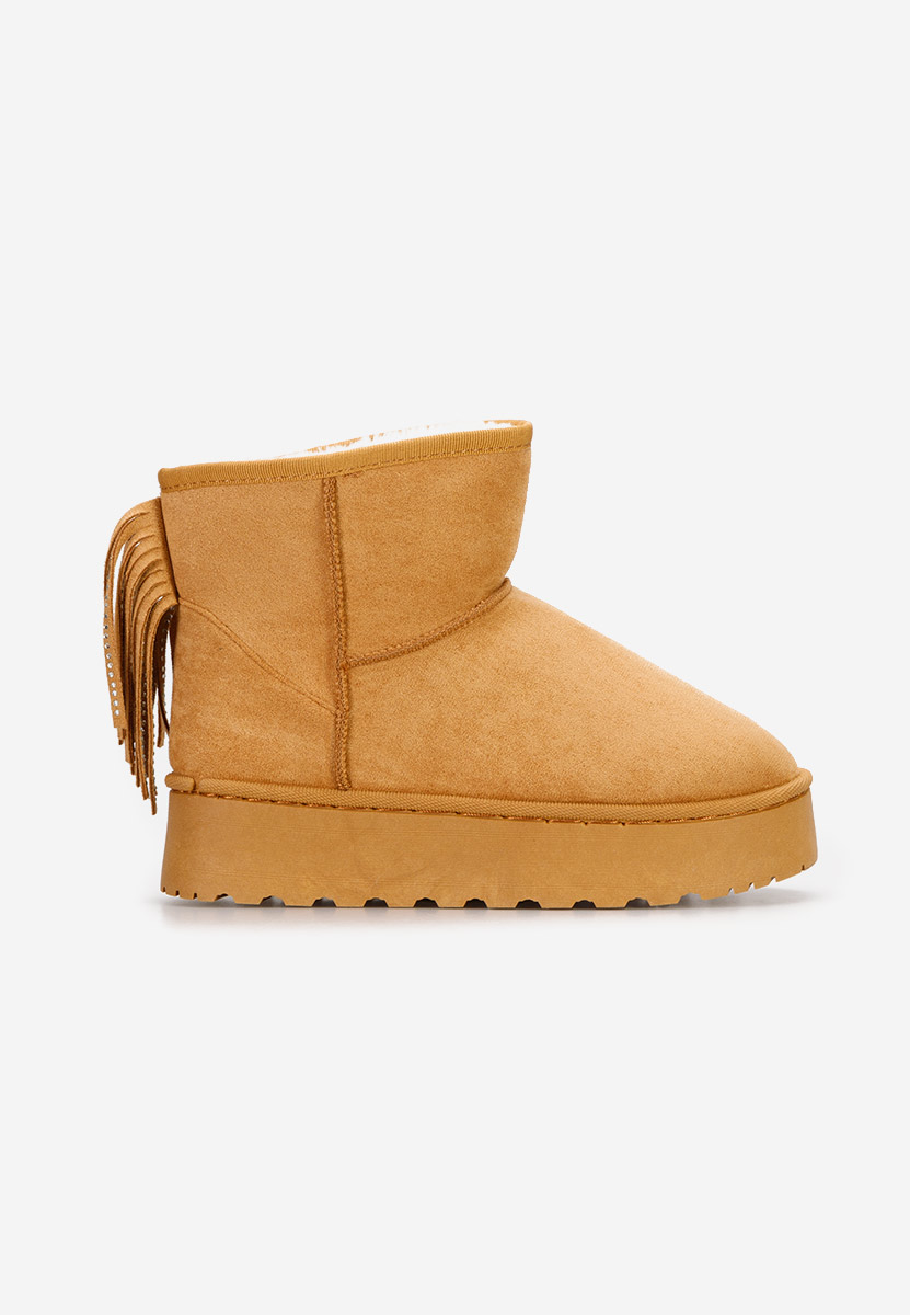 Cizme tip ugg Theresia camel